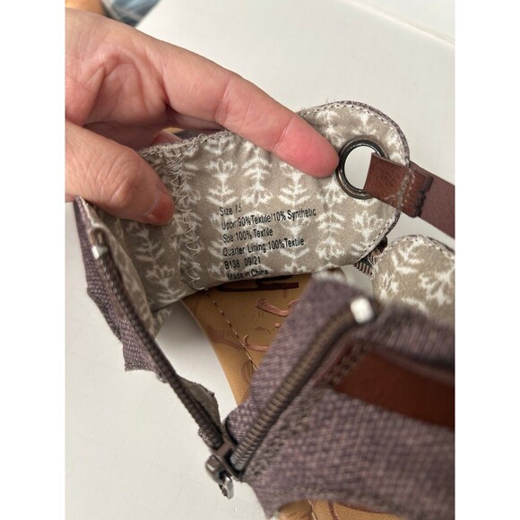 Women’s Blowfish Malibu Micro Wedge Open Toe Sandal Brown, Size 8.5 - Picture 5 of 6